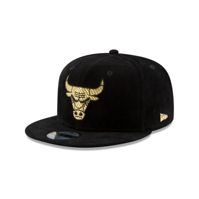 Chicago Bulls Gorra | New Era NBA Vivid Velvet 59fifty Fitted Cap Mexico - Negros